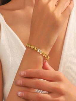 AQUASTREET - Gold Plated Minimal Bangle Bracelet