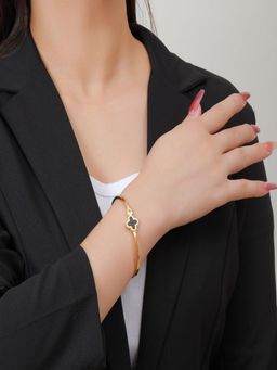 AQUASTREET - White Gold Plated Stones Bracelet