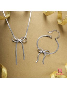 ESTAILO FASHION - Silver Minimal Jewellery Set