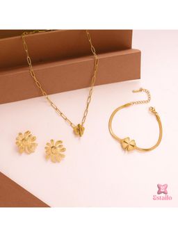 ESTAILO FASHION - White Statement Jewellery Set