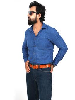 Berbanto - Tan Hand Painted Leather Belt