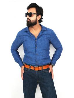 Berbanto - Tan Hand Painted Leather Belt