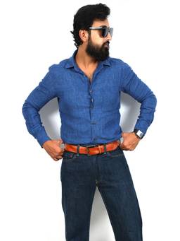 Berbanto - Tan Hand Painted Leather Belt