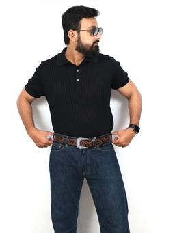 Berbanto - Brown Western Leather Belt