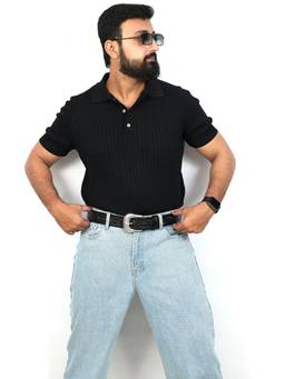 Berbanto - Black Western Leather Belt