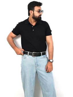 Berbanto - Black Western Leather Belt