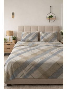 BAJO'S - Geometric Printed King Fitted Bedsheet (King)