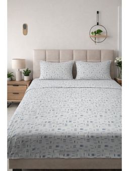 BAJO'S - White Cotton Fitted Bedsheet (King)