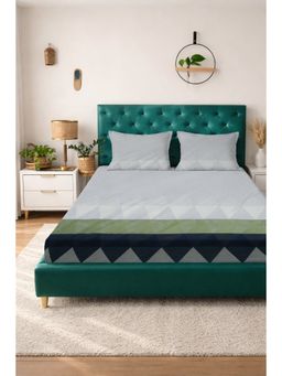 BAJO'S - Multi-Color Cotton Fitted Bedsheet (King)