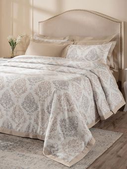 Maspar - Beige Cotton Duvet Cover with 2 Pillow Covers (King Size )