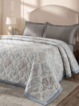 Maspar - Blue Cotton Double Bed Quilt (Double)