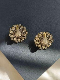 Amreli Jaipur - Victorian Polki Studs Earrings