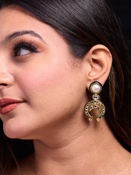 Amreli Jaipur - Kundan Dangler Earrings