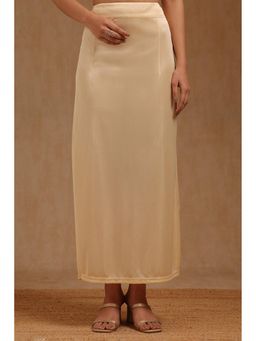 Soch - Womens Beige Spandex Solid Saree Shapewear