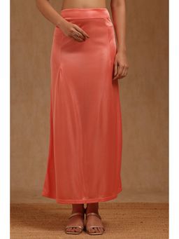 Soch - Womens Peach Spandex Solid Saree Shapewear