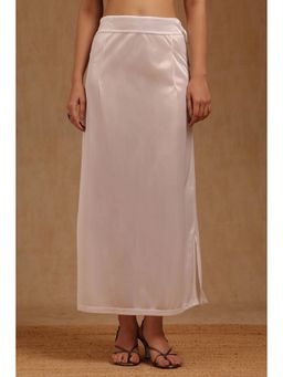 Soch - Womens Off White Spandex Solid Saree Shapewear