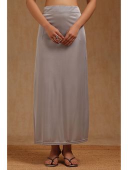 Soch - Womens Grey Spandex Solid Saree Shapewear