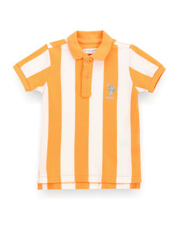 U.S. POLO ASSN. - Boys Vertical Striped Polo T-Shirt
