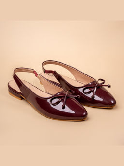 VANSON - Perry - Flat Sling Back Red Shoes