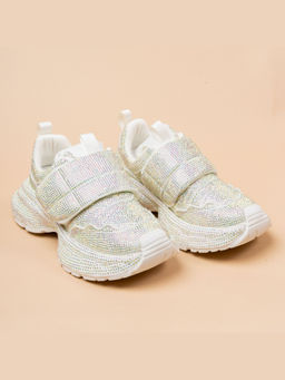 VANSON - Glow Core Rhinestone Embellished Bling Sneakers