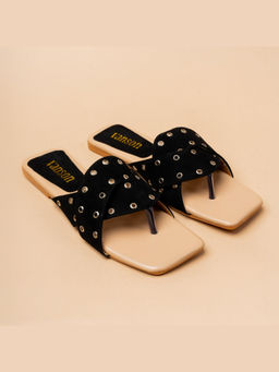 VANSON - Overlap Black Flats