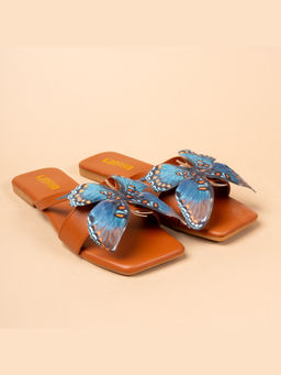 VANSON - Flutter Butterfly Beige Flat