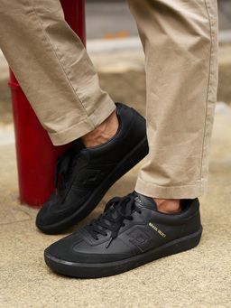 LOTTO - Brasil Select OG Black Leather Sneakers for Men