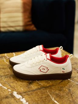 LOTTO - Brasil Select Urbano White & Red Sneakers for Men