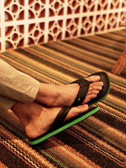 LOTTO - Spring Step Black Flipflops for Men