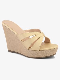 Elevato Basics - Golden Wedges Heels