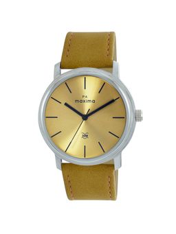 PA Maxima - Attivo Analog Watch for Men in Gold Dial Color