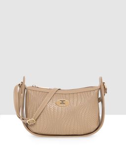 ESBEDA - Beige Colour Texture Sling Bag for Women