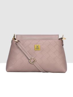 ESBEDA - Pink Colour Pattern Sling Bag with Detachable Strap for Women
