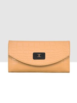ESBEDA - Mustard Colour Croco Embossed Wallet for Women