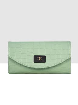ESBEDA - Green Colour Croco Embossed Wallet for Women