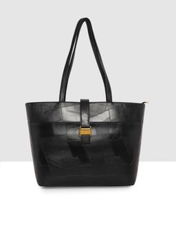 ESBEDA - Black Textured Laptop Handbag