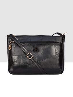 ESBEDA - Black Stylish Textured Sling Bag