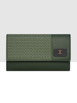 ESBEDA - Green Wicker Pattern Wallet