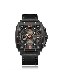 Alexandre Christie - Men Steel Black Chronograph Watch (6376MCLIPBAORBA) (M)