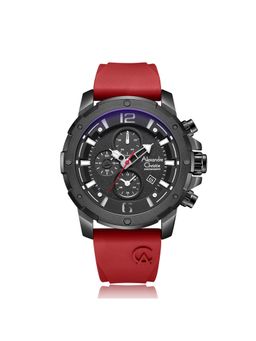 Alexandre Christie - Men Black Chronograph Watch (6410MCRIPBARE) (M)