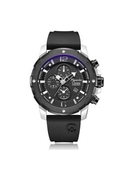 Alexandre Christie - Men Ebony Black Chronograph Watch (6410MCRTBBASL) (M)