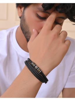 VOJ - Men Leather Multistrand Bracelet