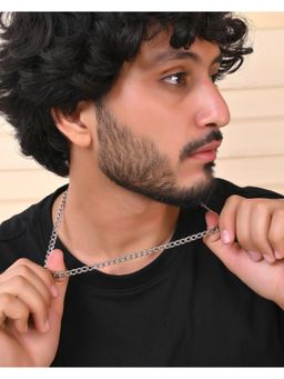 VOJ - Silver Plated Stainless Steel Thick Linked Chain For Men