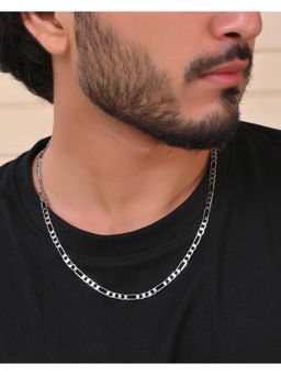 VOJ - Mens Silver Plated Linked Chain