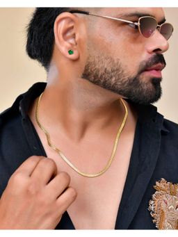 VOJ - Mens Gold Plated Thick Snake Chain