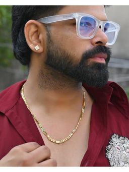 VOJ - Gold Plated Self Designed Biscuit Chain