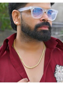 VOJ - Gold Plated Designer V Shaped Chain For Men