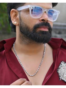 VOJ - Silver Plated Designer Chain For Men