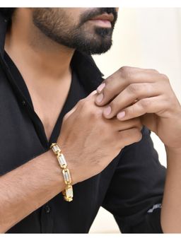 VOJ - Mens Dual Toned Stylish Bracelet