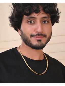 VOJ - Men Gold-Plated Textured Link Chain